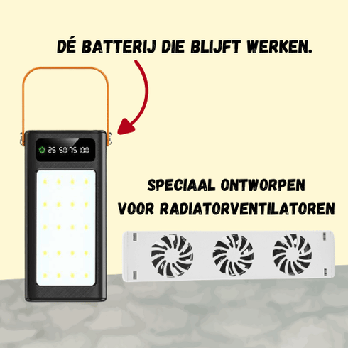Radiator Ventilator Batterij